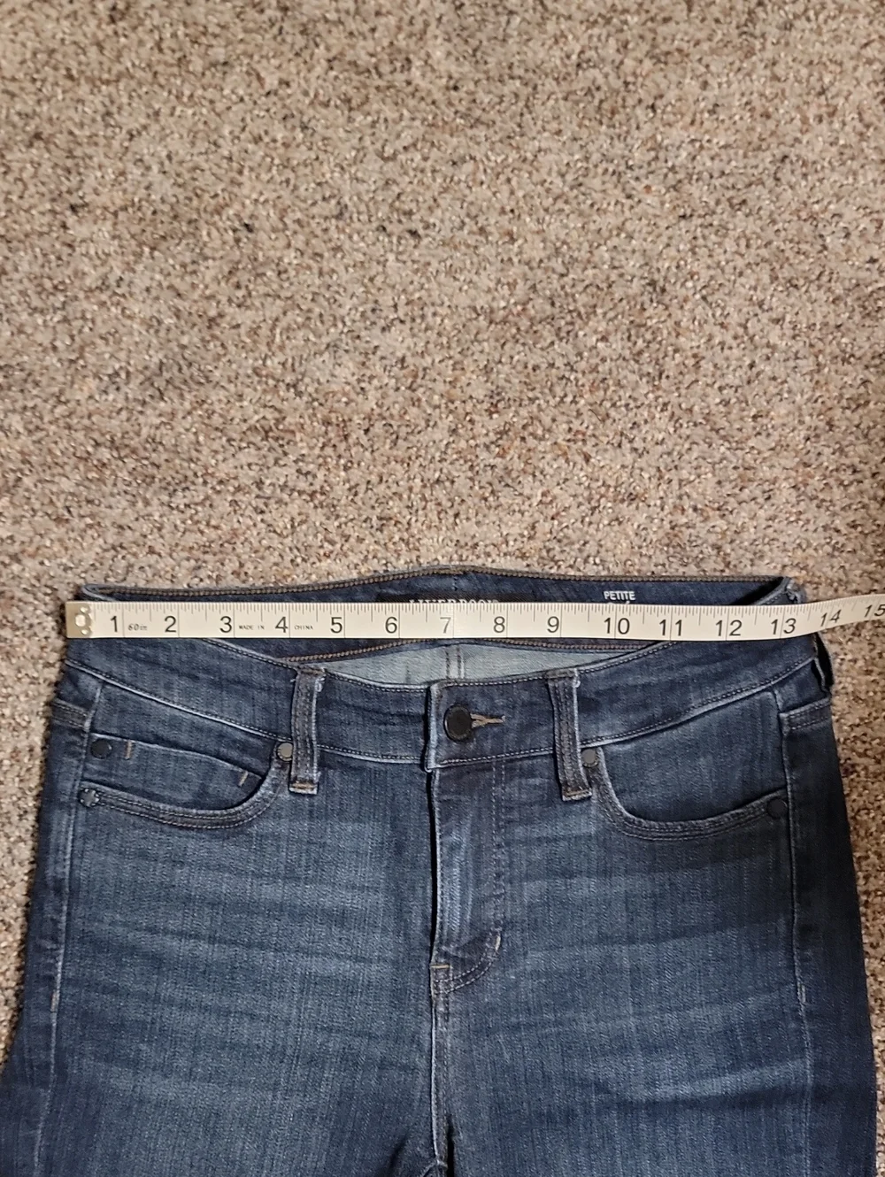 Liverpool Dark Blue Women's Cropped Jeans